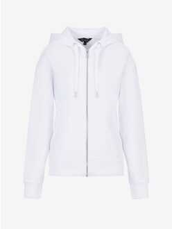 Armani Exchange Women's Armani Exchange Full-Zip Hoodie in White Wit