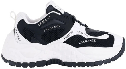 Armani Exchange Zwart en witte sneakers Armani Exchange , Multicolor , Dames - 36 Eu,37 Eu,40 Eu,39 Eu,38 EU