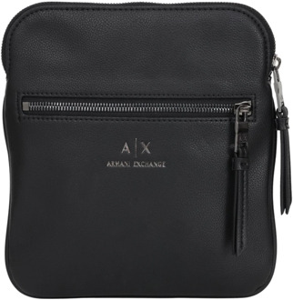 Armani Exchange Zwarte schoudertas van imitatieleer Armani Exchange , Black , Heren - ONE Size