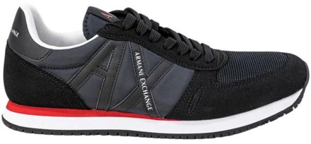 Armani Exchange Zwarte Sneakers voor Heren Armani Exchange , Black , Heren - 41 Eu,45 Eu,42 Eu,43 EU