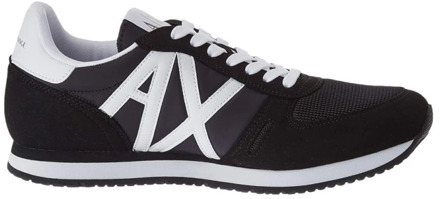 Armani Exchange Zwarte Sneakers voor Heren Armani Exchange , Black , Heren - 45 Eu,40 Eu,44 EU