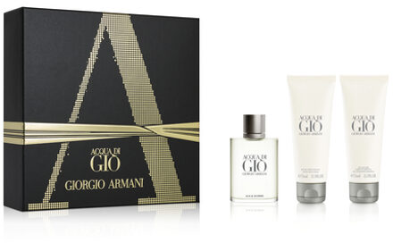 Armani Giorgio Armani (public) Set ACQUA DI GIO Homme Kerstmis 2017 Eau de Toilette, Douchegel en Aftershave Lotion