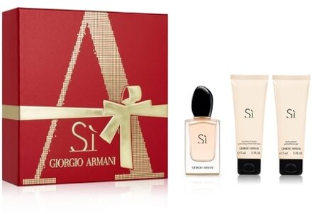 Armani Giorgio Armani Si - Geschenkset - Eau de parfum 50 ml + Douchegel 75 ml + Bodylotion 75 ml