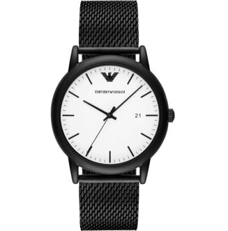 Armani heren AR11046 horloge Zwart - One Size
