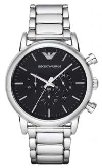 Armani heren AR1894 horloge Zilver - One Size