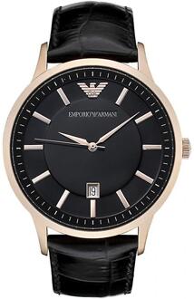 Armani heren AR2425 horloge Zwart - One Size
