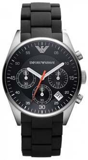 Armani heren AR5858 horloge Zilver