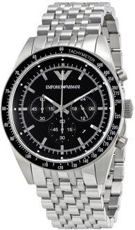 Armani heren AR5988 horloge - maat Zwart