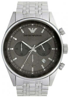 Armani heren AR5998 horloge Zilver