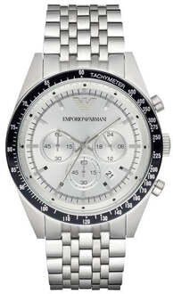 Armani heren AR6073 horloge Zilver - One Size