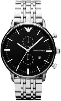 Armani heren AR80009 horloge Zilver