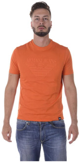 Armani Jeans Casual T-Shirt Sweatshirt Armani Jeans , Orange , Heren - Xl,M,S