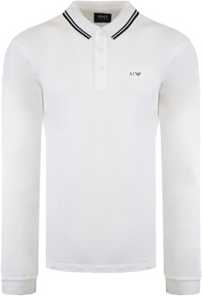 Armani Jeans Heren Wit Poloshirt Zwart/wit
