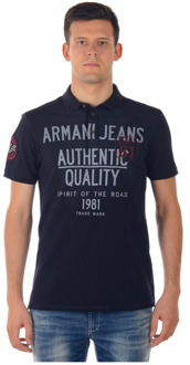 Armani Jeans Klassieke Polo Shirts voor Heren Armani Jeans , Blue , Heren - M