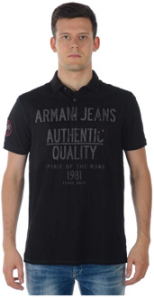 Armani Jeans Polo Shirts Armani Jeans , Black , Heren - L