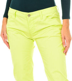 Armani Lange broek van stretchstof 3Y5J06-5NXYZ vrouw Groen - 29 (Taille)