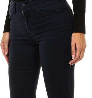 Armani Lange broek van stretchstof 6Y5J75-5N22Z vrouw Blauw