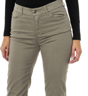 Armani Lange broek van stretchstof in reguliere pasvorm 6Y5J18-5N0RZ vrouw Beige - 28 (Taille)