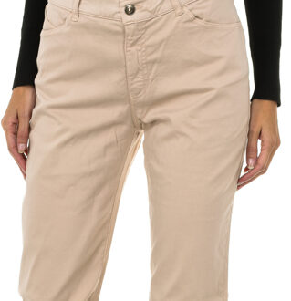 Armani Lange broek van stretchstof in reguliere pasvorm 6Y5J18-5N0RZ vrouw Beige - 31 (Taille)