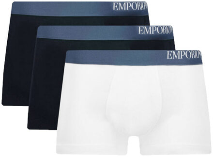 Armani Set van hoogwaardige katoenen boxershorts Emporio Armani , White , Heren - XL