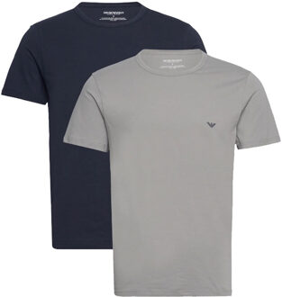 Armani T-shirts Core 2-pack grijs-blauw - L