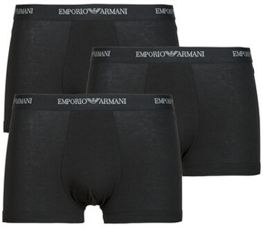 Armani trunk - short met logo band 3-pack zwart