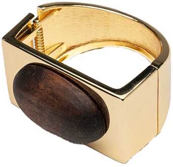 Armband met gekleurde steen Bon  bruin - One Size,