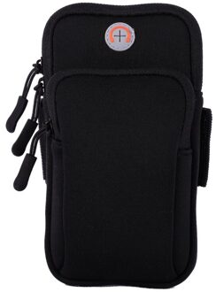 Armband Voor Gigaset GS280 5.7 inch Waterdichte Sport Mobiele Telefoon Houder Running Fitness Telefoon Case Op hand zwart