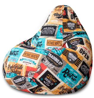 "Armchair bag soft armchair pouf DreamBag Chair bag XL 125x85 armchair for children with handle armchair for adults armchair cover with lock lazy sofa"