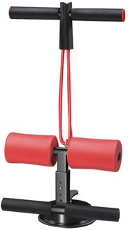 Armen Antislip Spier Training Afvallen Gym Sit Up Bar Fitness Assistent Zelf Zuig Abdominale Core Verstelbare Body Rood
