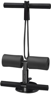 Armen Antislip Spier Training Afvallen Gym Sit Up Bar Fitness Assistent Zelf Zuig Abdominale Core Verstelbare Body zwart