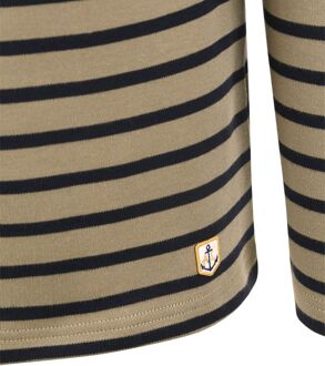 Armor Lux Houat Trui Strepen Donkergroen - XL