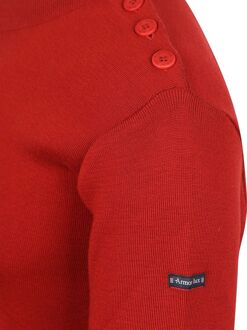 Armor Lux Marin Goulenez Trui Merinowol Rood - L,M,XXL