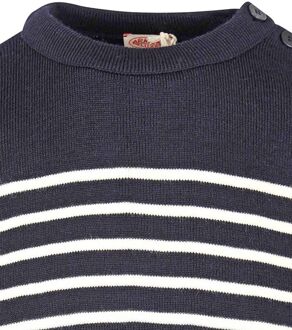 Armor Lux Molène Trui Wol Strepen Navy Donkerblauw - XXL