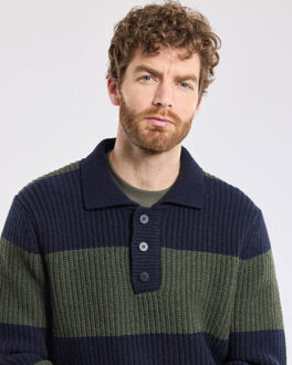 Armor Lux Polo lange mouw 73913 col polo he Groen