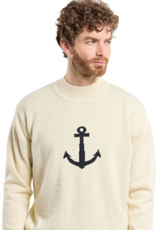 Armor Lux Pullover 73915 col montant Ecru