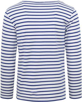 Armor Lux Trui Strepen Kobaltblauw Wit - L,M,XL