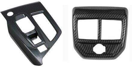 Armsteun Achter Airconditioner Vent Cover & Voor Peugeot 3008 Gt 5008 Carbon Fiber Gear Shift Panel cover
