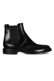 Army Chelsea Boots, Zwart Leer, Richelieus Perforaties Saint Laurent , Black , Heren - 41 EU