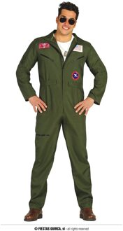 Army Gevechtspiloot Kostuum Heren Groen