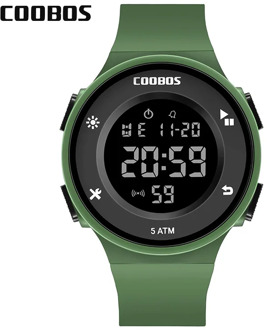 Army Green Kids Watch Waterproof Boys Girls Digital Watches 5 Bar Children Sports Wrist Watch For Men Women 2019 Relogio Digital