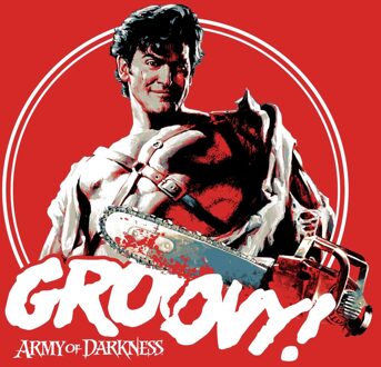 Army Of Darkness Groovy Men's T-Shirt - Red - L - Rood