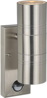 ARNE-LED IR Wandspot 2xGU10 - Mat chroom Grijs