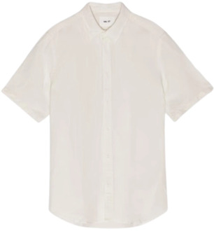 Arne SS Korte Mouw Overhemd Off White Nn07 , Beige , Heren - Xl,L,M,S
