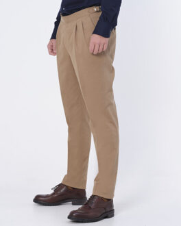 Arno kantelberg pantalon - maat 48 Beige