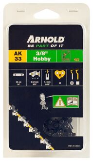 Arnold O Kettingzaag Arnold zaagketting 3/8" Lp, 1,1 Mm, 52 Schakels, Met Veiligheidsschakel, Halfbeitel