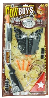 ARO Cowboygeweer en pistolen speelset grijs