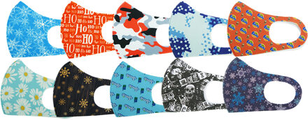 ARO houseware Mondkapje stof assorti kleuren 17,5x12,5 verschillende