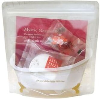 Aroma De Bath Time Set: Bath Essence Rose 8g + Bath Tablet Rose 40g + Bath Salt Mystic Geranium 40g 3 pcs