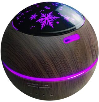 Aroma Essentiële Olie Diffuser, Ultra Stille Luchtbevochtiger Met 8 Kleuren Projector Lichten, 150Ml, voor Office / Home (Eu Plug)